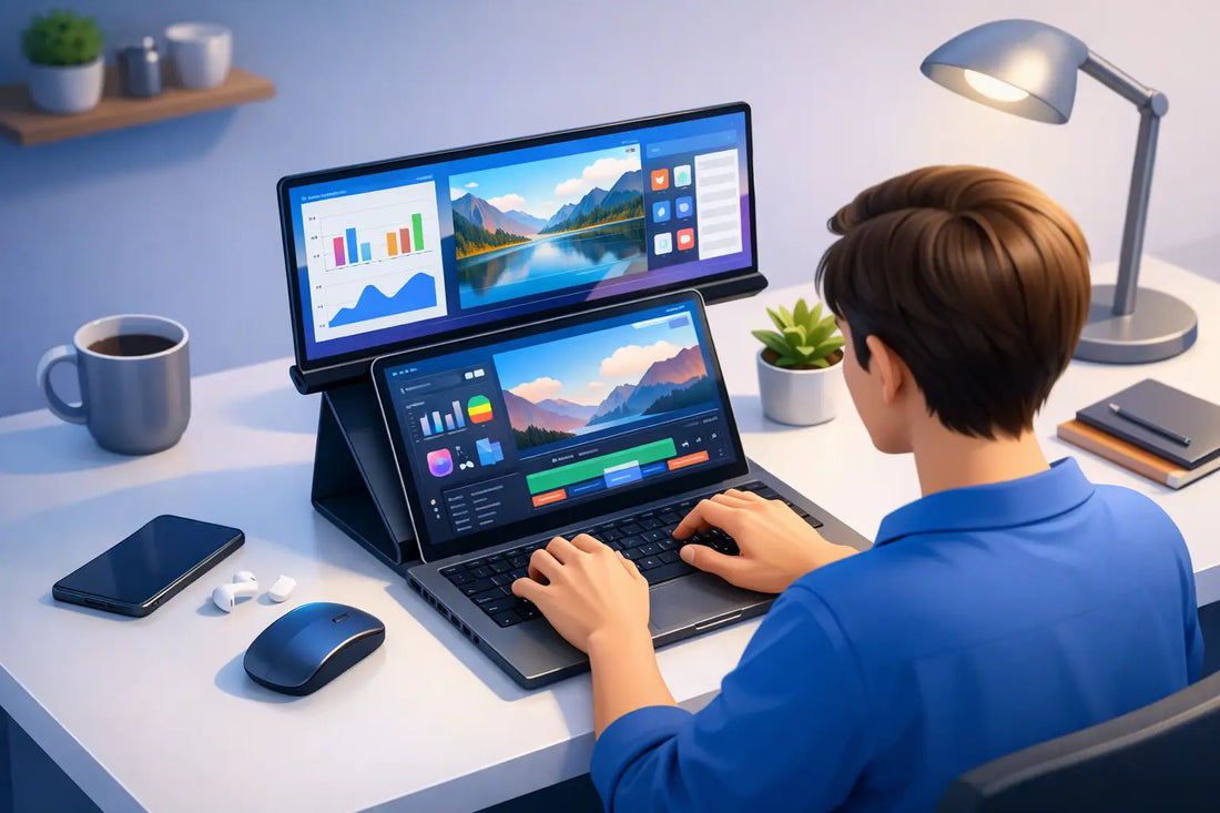 Guide til dobbel skjerm laptop