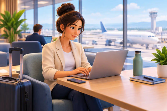 Guide til kontor på reise for bedre flyt