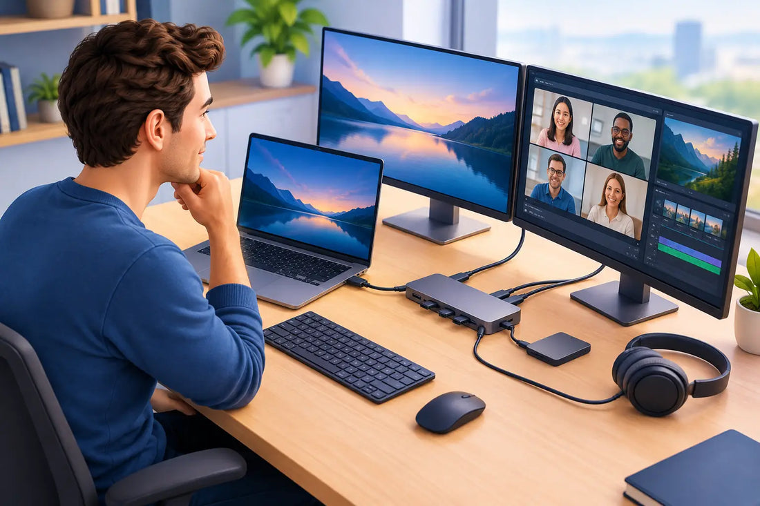 USB-C-arbeidsstasjon uten drivere - fungerer den?