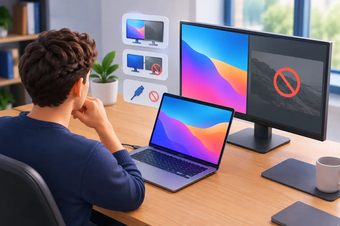 Mac eksternskjerm begrensninger forklart
