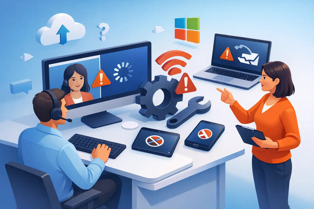 Løs Windows skjermdeling problemer raskt