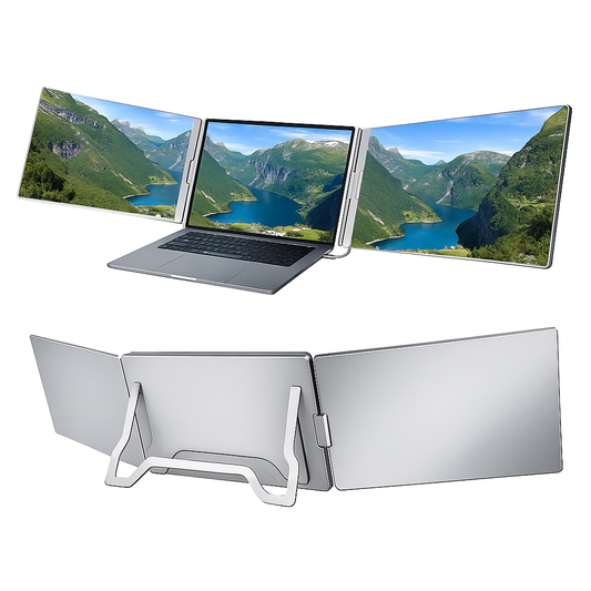 Office Traveler 16-2M  16" Dobbel skjerm med metallramme
