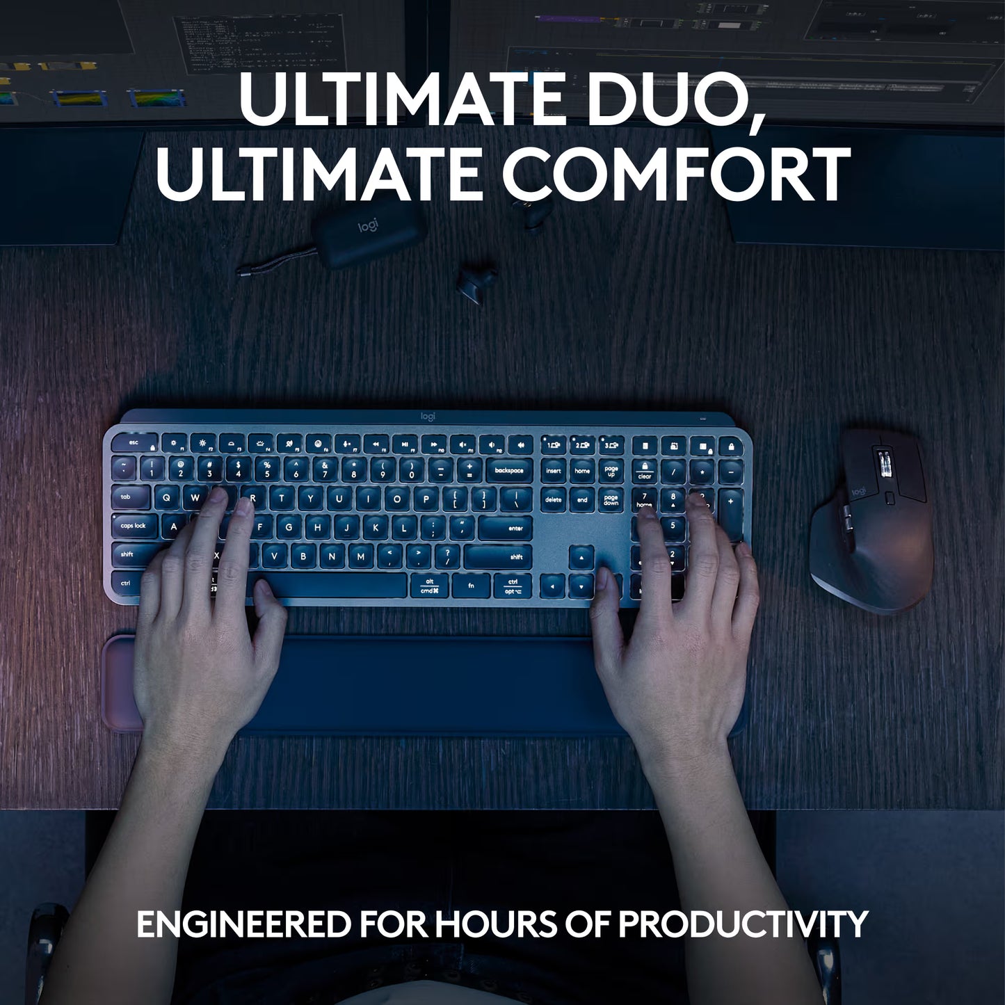 Logitech MX Keys S Combo, grafitt. Bluetooth og RF